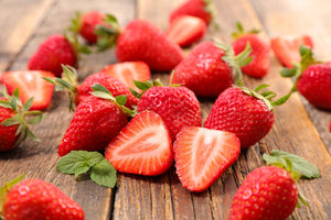 Freeze Dried Halved and Whole Strawberries