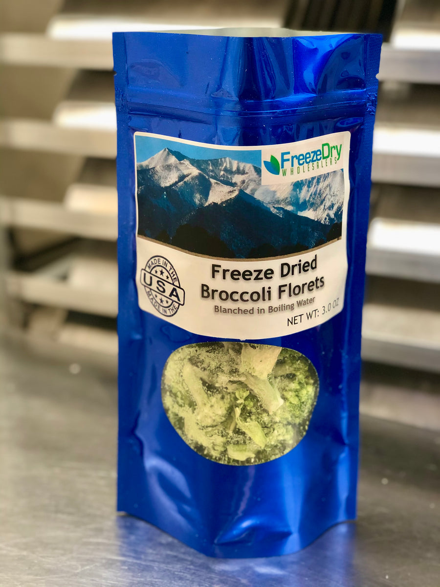 Freeze Dried Fully Cooked Chicken Nugget Happy Meal Deal Bundle/Combo - Four Packs Total; Freeze Dried Panko Breaded Chicken Nuggets, Mac-n-Cheese Wedges, Broccoli Florets and Chocolate Chip Cookie Dough for Dessert!