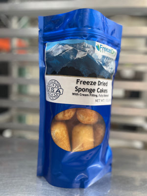 Freeze Dried Golden Sponge Cake with Creamy Filling