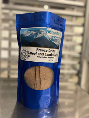 Freeze Dried Fully Cooked Beef and Lamb Gyros