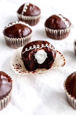 Freeze Dried Chocolate Cupcakes with Creamy Filling