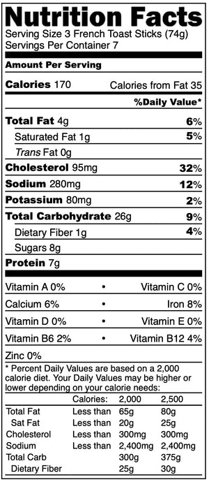 [Pre-Sale] Freeze Dried Fully Cooked French Toast Sticks