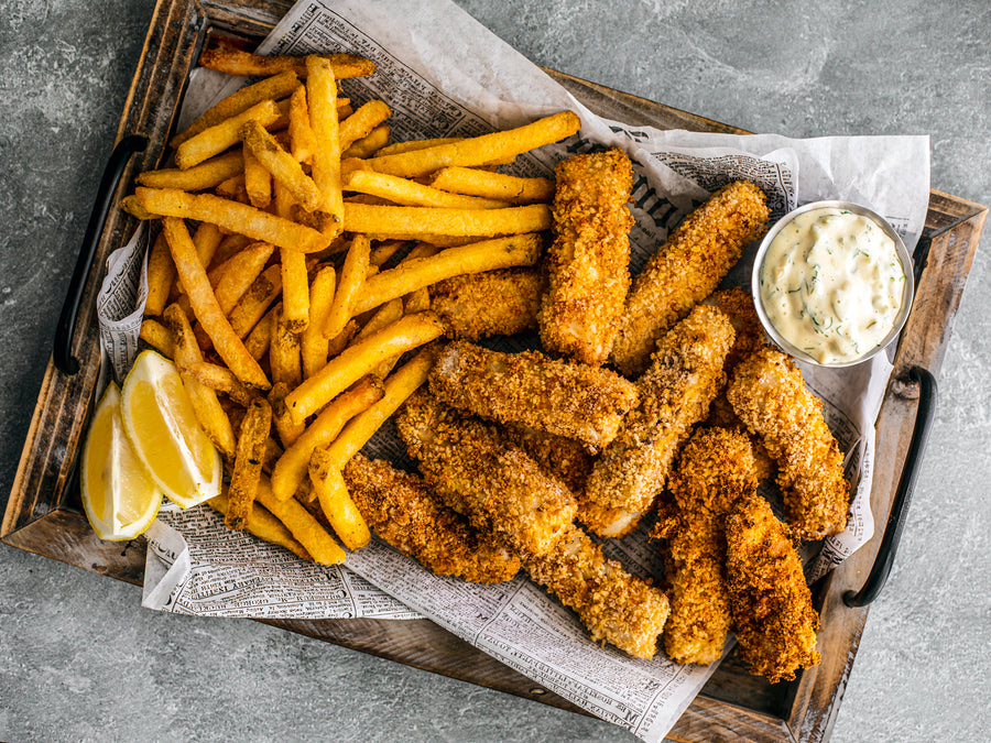 Freeze Dried Uncooked Wild Caught Alaskan Pollock Fish Sticks