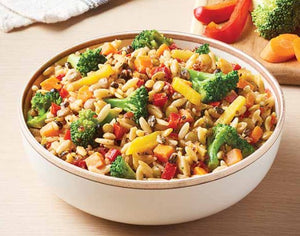 Freeze Dried Multi-Grain Orzo, Red Quinoa and Vegetable Blend