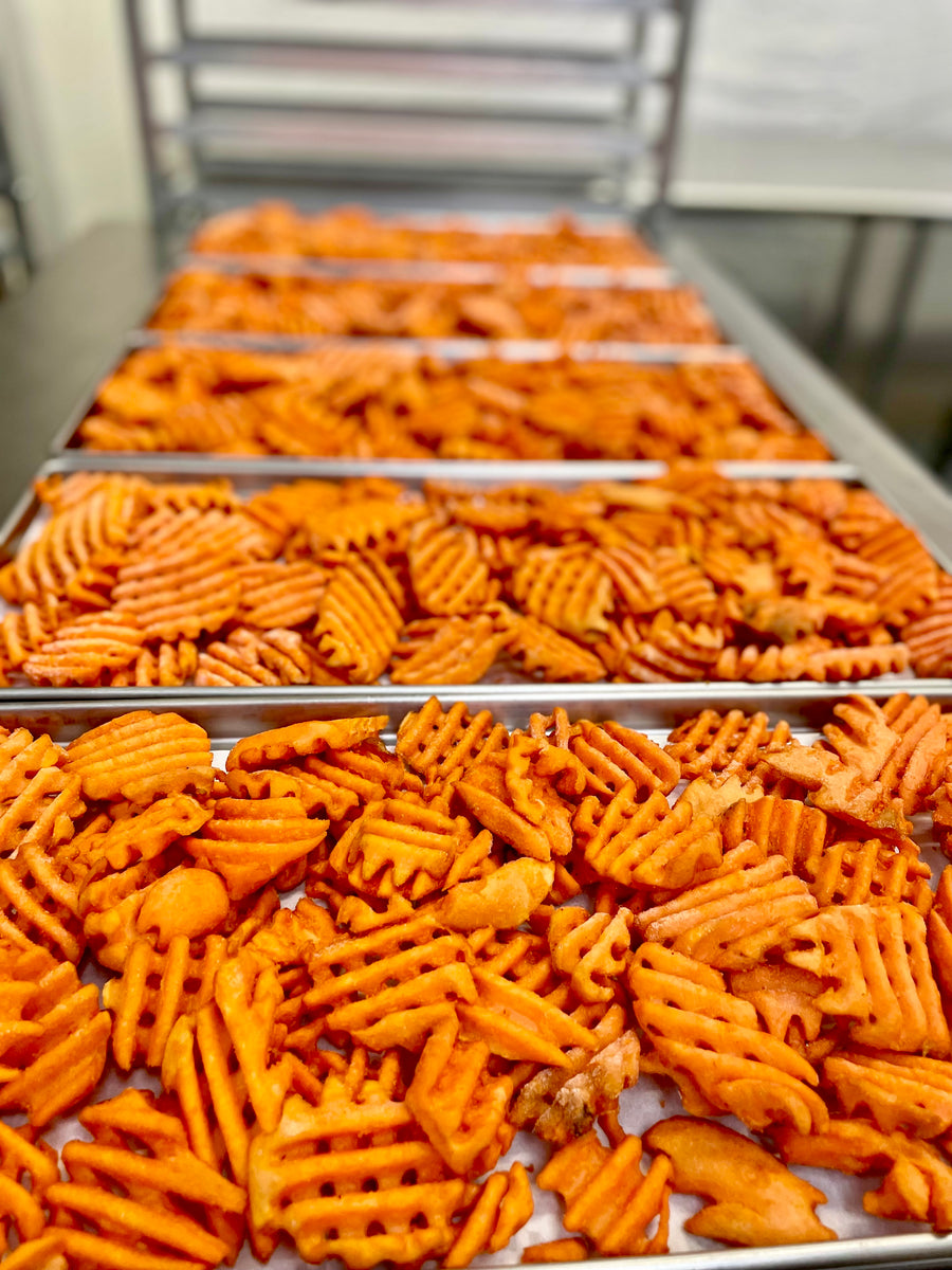 Freeze Dried Lattice-Cut Sweet Potato Fries