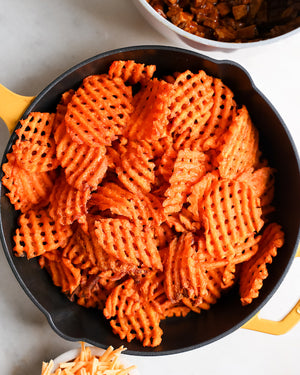 Freeze Dried Lattice-Cut Sweet Potato Fries