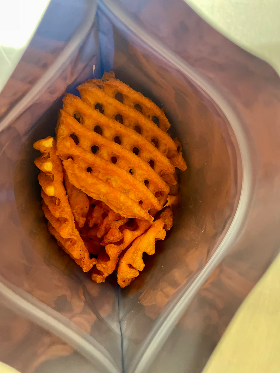 Freeze Dried Lattice-Cut Sweet Potato Fries