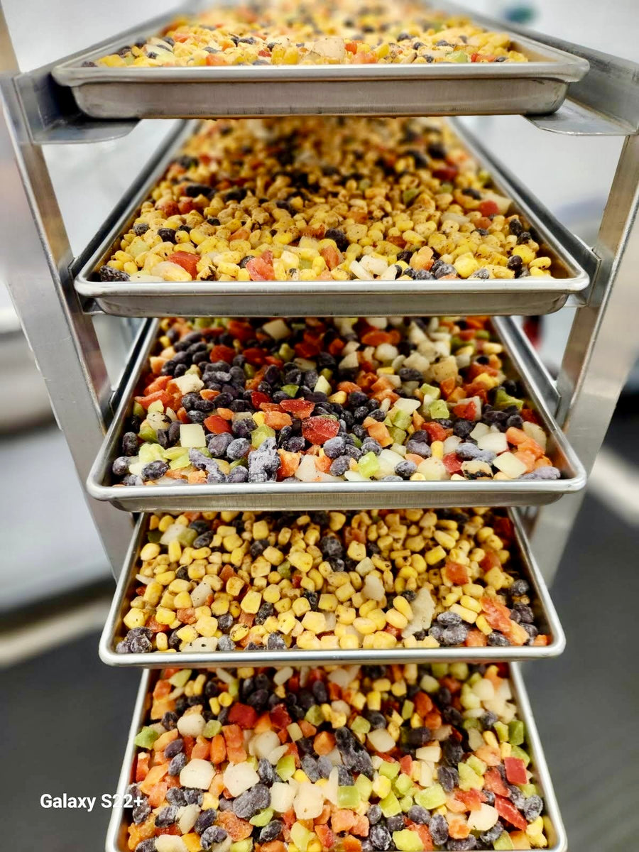 Freeze Dried Fully Cooked Roasted Corn and Black Bean Fiesta Blend