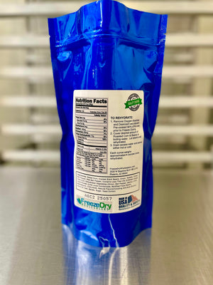 Freeze Dried Fully Cooked Roasted Corn and Black Bean Fiesta Blend
