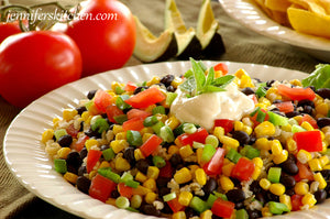 Freeze Dried Fully Cooked Roasted Corn and Black Bean Fiesta Blend