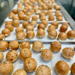 Load image into Gallery viewer, LIMITED PRODUCTION Freeze Dried Fully Cooked Cream Cheese Stuffed Everything Bagel Bites

