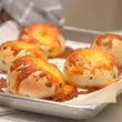 Load image into Gallery viewer, LIMITED PRODUCTION Freeze Dried Fully Cooked Cheddar and Jalapeño Cream Cheese Stuffed Bagel Bites
