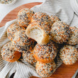 Load image into Gallery viewer, LIMITED PRODUCTION Freeze Dried Fully Cooked Cream Cheese Stuffed Everything Bagel Bites
