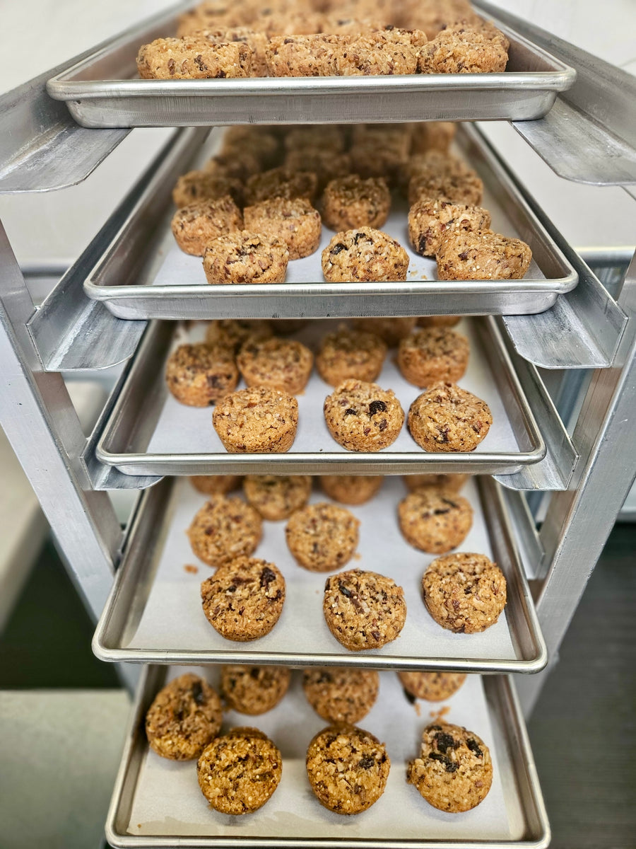 Freeze Dried Fully Cooked Organic “Aussie Bites” - Baked Multi-Grain Muffins