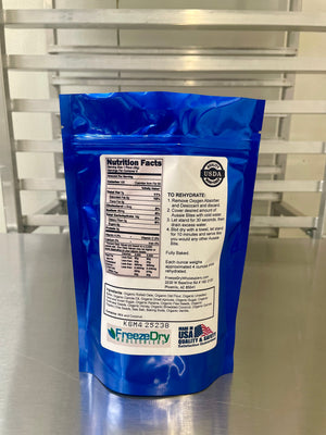 Freeze Dried Fully Cooked Organic “Aussie Bites” - Baked Multi-Grain Muffins