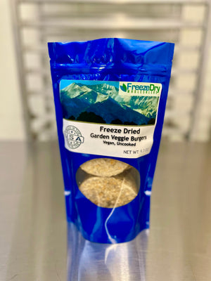 Freeze Dried Uncooked Garden Veggie Burger Patties