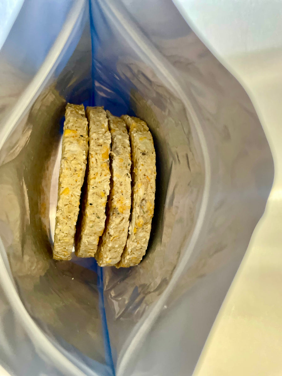 Freeze Dried Uncooked Garden Veggie Burger Patties