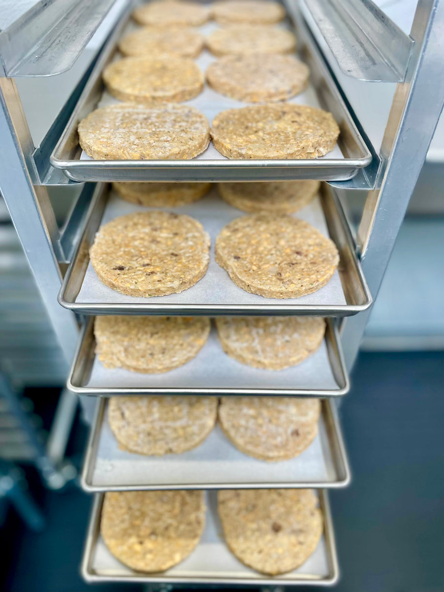 Freeze Dried Uncooked Garden Veggie Burger Patties