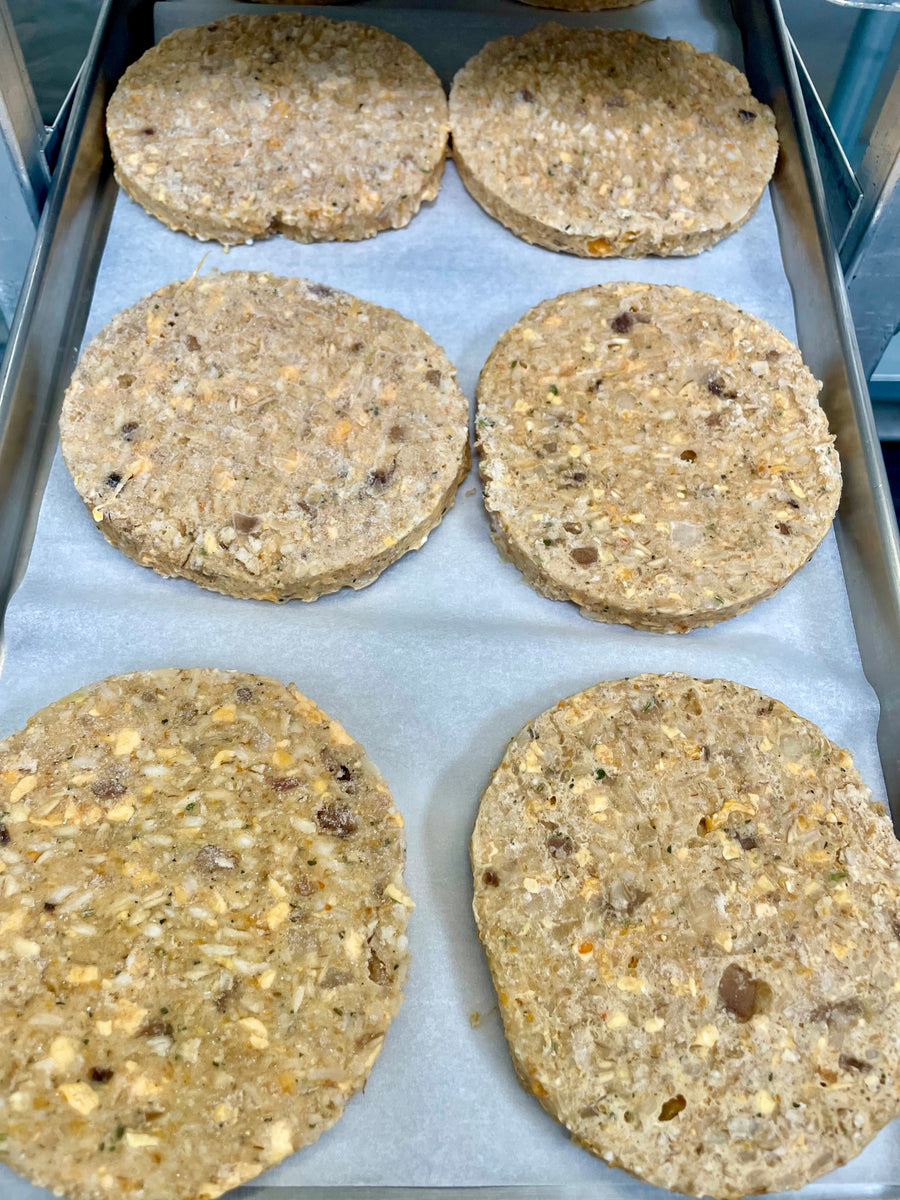 Freeze Dried Uncooked Garden Veggie Burger Patties