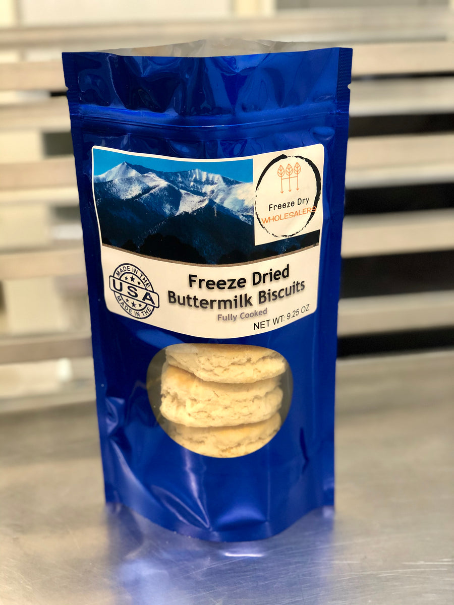 Freeze Dried Fully Cooked Scrambled Egg Breakfast Meal Deal Bundle/Combo - Four Packs Total; Freeze Dried Scrambled Eggs, Hash Brown Potatoes, Turkey Breakfast Sausages and Buttermilk Biscuits!