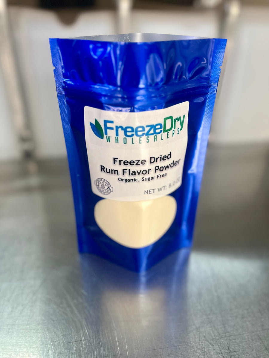 Freeze Dried All Natural Organic Sugar Free Rum Flavor Powder