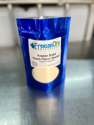 Freeze Dried All Natural Organic Sugar Free Peach Flavor Powder