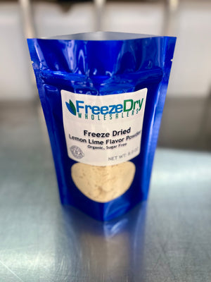 Freeze Dried All Natural Organic Sugar Free Lemon Lime Flavor Powder