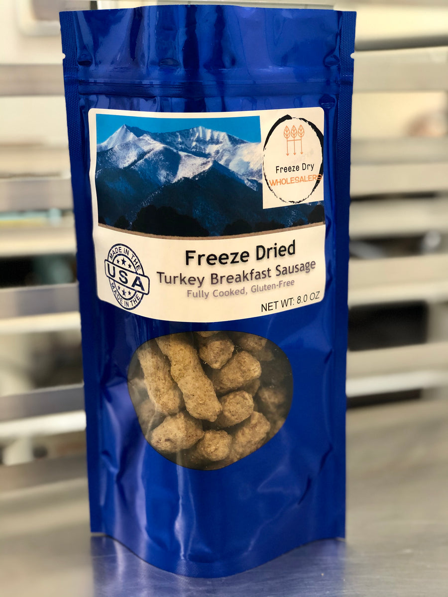 Freeze Dried Fully Cooked Scrambled Egg Breakfast Meal Deal Bundle/Combo - Four Packs Total; Freeze Dried Scrambled Eggs, Hash Brown Potatoes, Turkey Breakfast Sausages and French Toast Sticks!