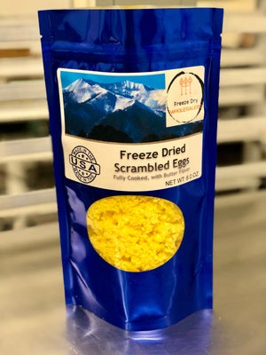 Freeze Dried Fully Cooked Scrambled Egg Breakfast Meal Deal Bundle/Combo - Four Packs Total; Freeze Dried Scrambled Eggs, Hash Brown Potatoes, Turkey Breakfast Sausages and French Toast Sticks!