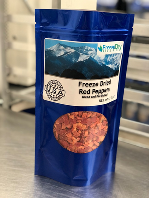 Freeze Dried Diced Red Peppers