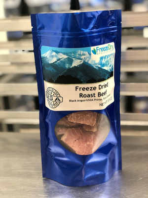 PRE-SALE; Fully Cooked Freeze Dried Black Angus USDA Prime Roast Beef