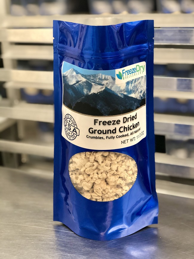 Freeze Dried Fully Cooked Ground Chicken
