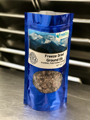 Freeze Dried Fully Cooked Ground Elk