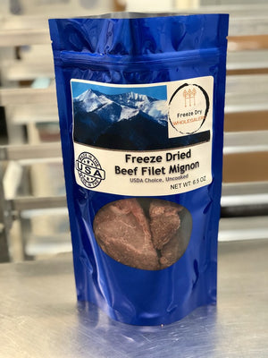 Freeze Dried Uncooked Filet Mignon Steaks