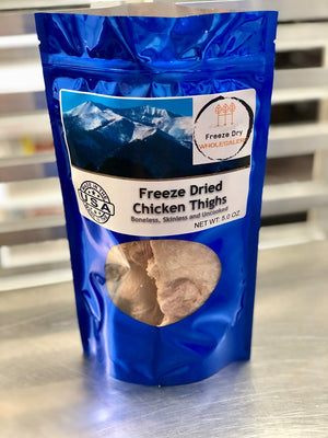 Freeze Dried Uncooked Chicken Thighs