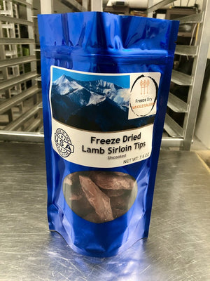 Freeze Dried Uncooked Lamb Sirloin Tips