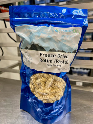 Freeze Dried Fully Cooked Rotini Pasta