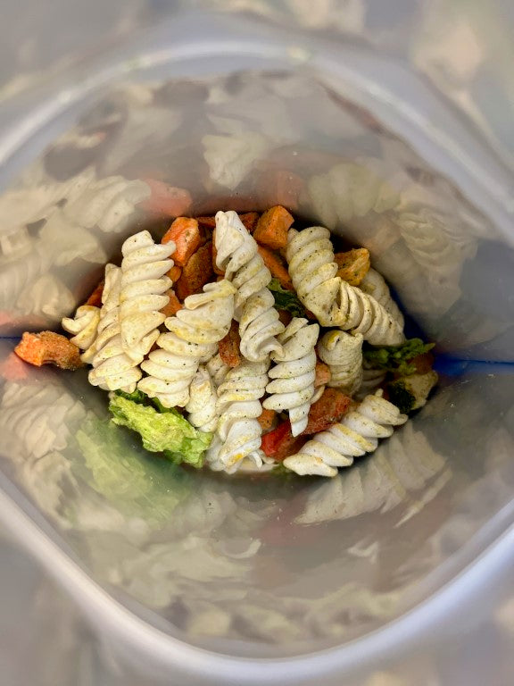 Freeze Dried Roasted Vegetables and Pasta Blend