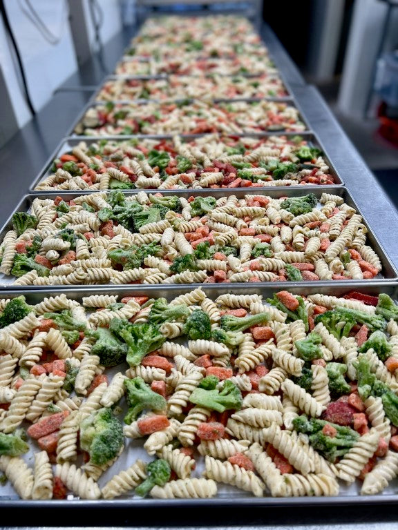 Freeze Dried Roasted Vegetables and Pasta Blend