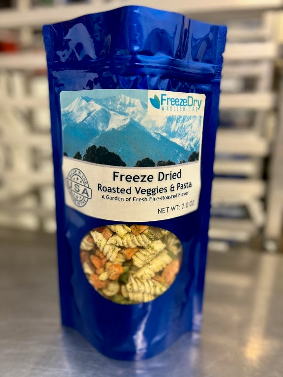 Freeze Dried Roasted Vegetables and Pasta Blend