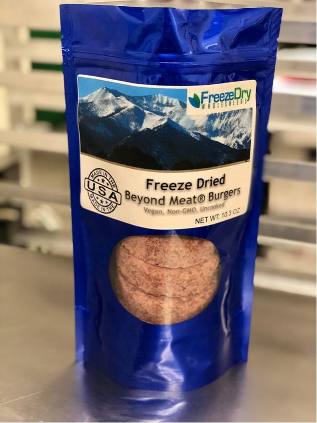 Freeze Dried Uncooked Beyond Meat® Burgers