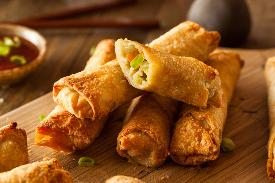 Freeze Dried Fully Cooked Mini Vegetable Egg Rolls