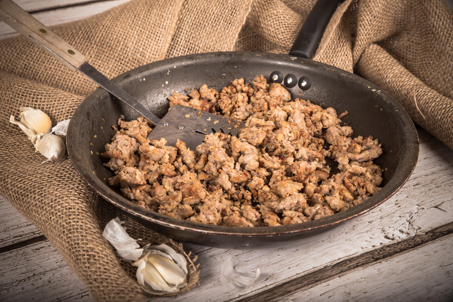 Freeze Dried Fully Cooked Ground Hot Pork Sausage