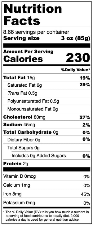 Freeze Dried Uncooked Filet Mignon Steaks